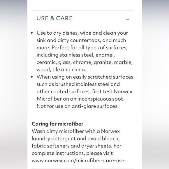 Norwex Kitchen Towel and Kitchen Cloth set of 2 NWT - Picture 10 of 10